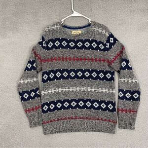 Urban Outfitters O'Hanlon Mills Skybreak Sweater Men M Gray Wool Blend Pullover